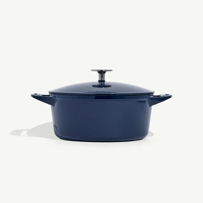 2QT Enameled Cast Iron Saucepan - Harbour Blue