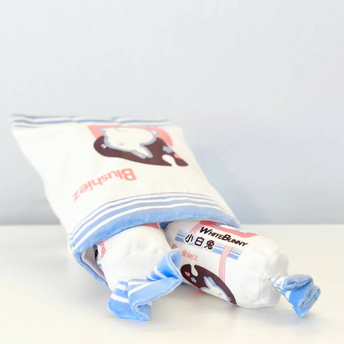 3 Piece Dog Toy White Bunny Candy Interactive/Nosework | Asian Snack Food Theme-Blushiez-The Bullish Store