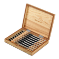 8 Piece Steak Knife Set in Olivewood Chest