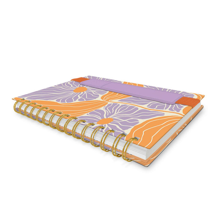 Abloom Oliver Notebook with Pen Pocket | Hardcover Journal | 160 Lined Pages