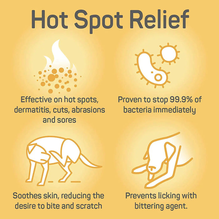 Absorbine Silver Honey Hot Spot & Wound Care Spray Gel for Dogs 8 oz. Absorbine