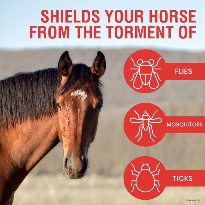 Absorbine UltraShield Red Insect Repellent Horse Livestock Spray 32 oz.