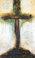 For I know the plans I have for you declares the Lord abstract cross art print.