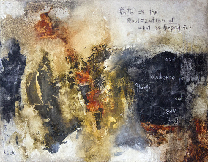 Abstract Scripture Art<br> Canvas Print<br> Hebrews 11:1