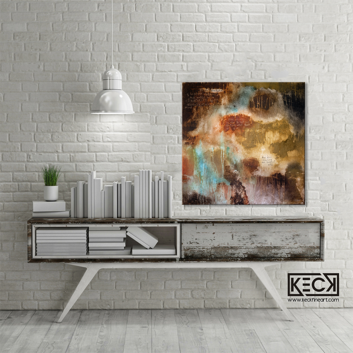 Abstract Scripture Art<br> Canvas Print<br>Romans 12:2