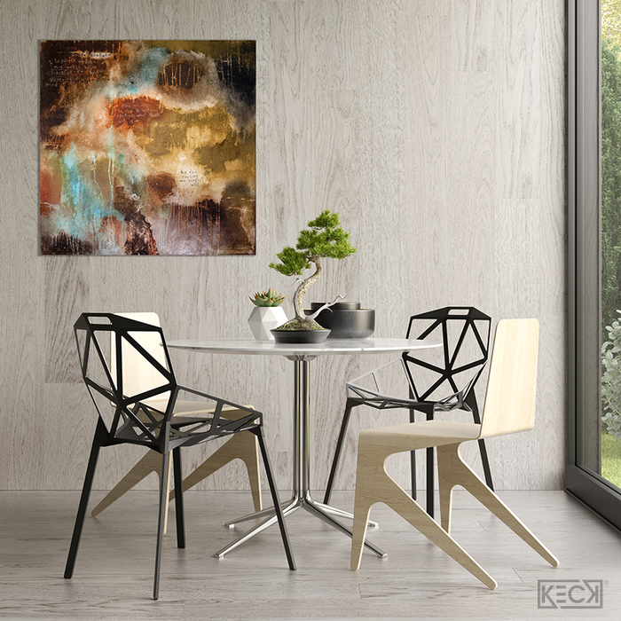 Abstract Scripture Art<br> Canvas Print<br>Romans 12:2