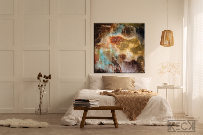 Abstract Scripture Art<br> Canvas Print<br>Romans 12:2
