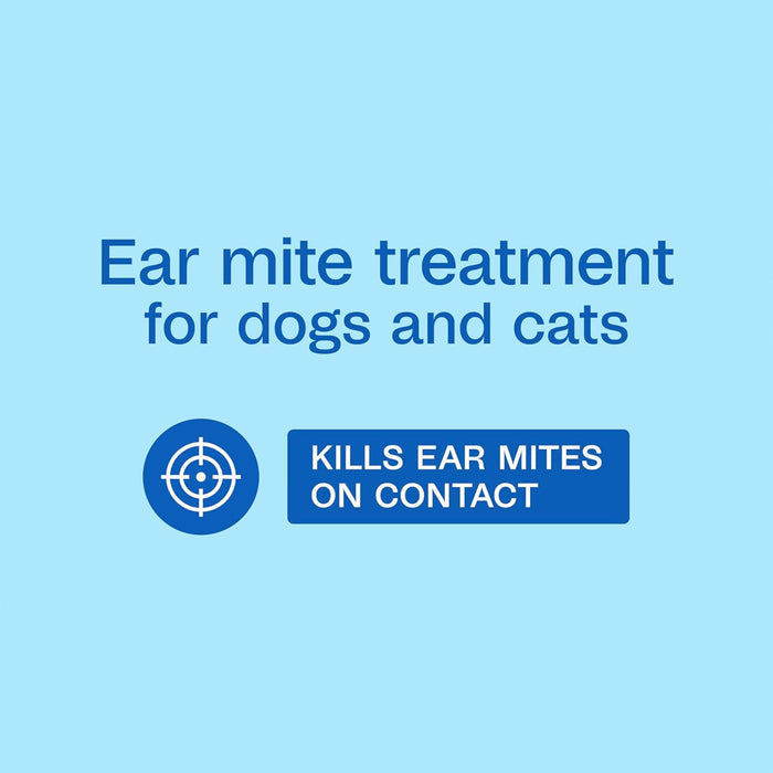 Adams Ear Mite Treatment for Dogs & Cats 0.5oz Kills Mites Fast Soothes Pet Ear 3PCK