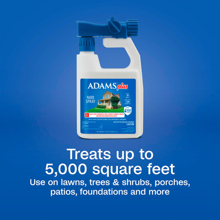 Adams Plus Yard Spray Flea Tick & Mosquito Control Hose Connector 32 oz.