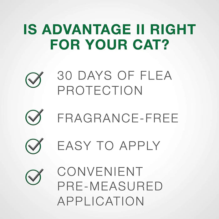 Advantage II Flea Prevention and Treatment LG Cats Over 9lbs, 4CT Bayer