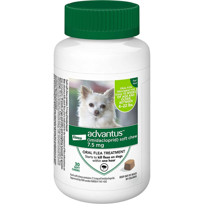 Advantus Flea Soft Chews for Small Dogs 4-22 lbs. 30 Count Bayer