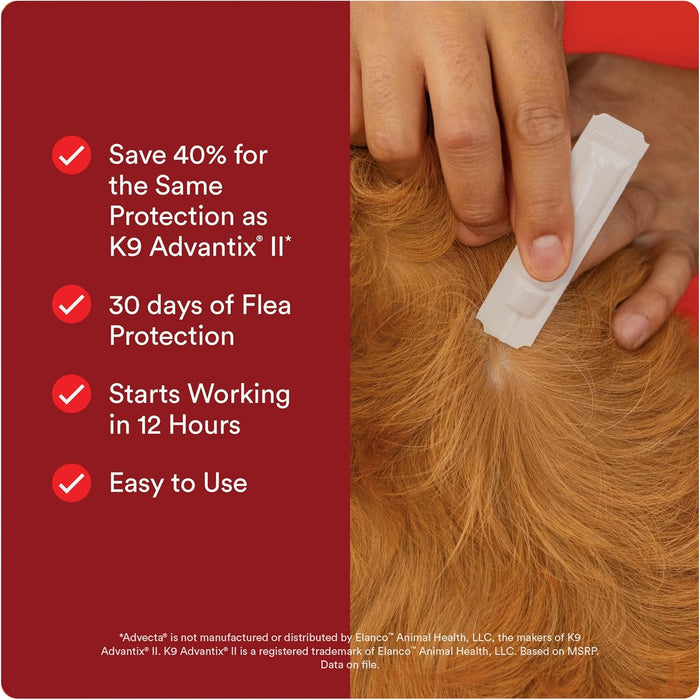 Advecta Ultra Flea Tick Large Dogs 4 Month Supply Waterproof Topical Fast Acting