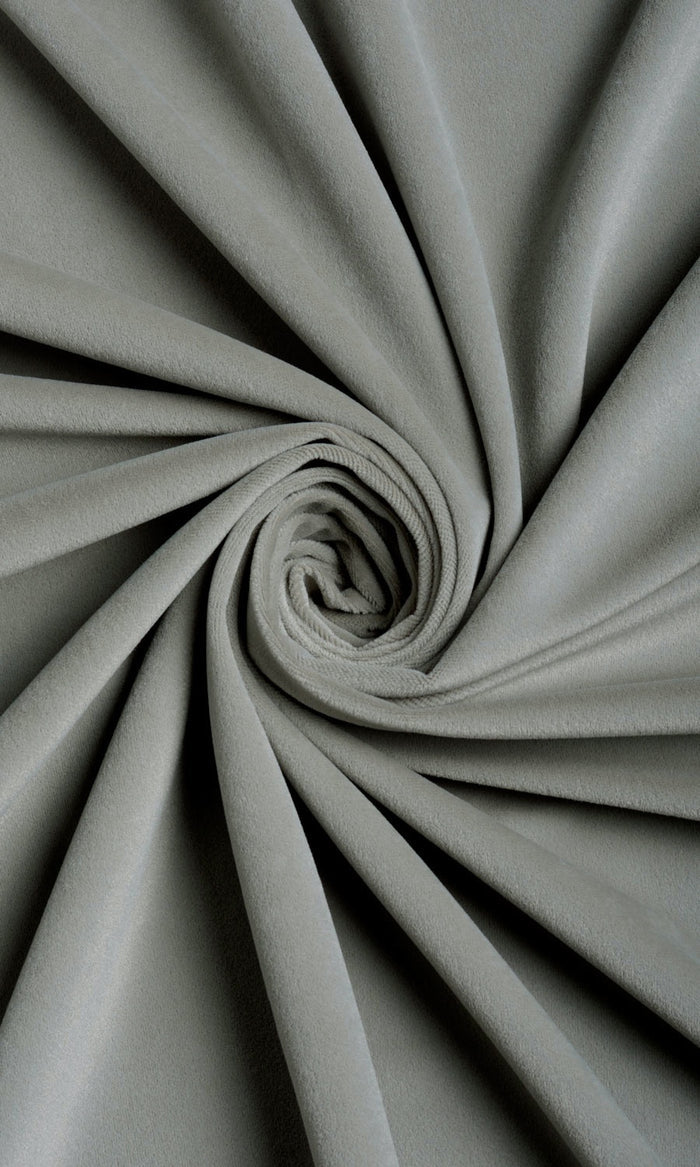 Velvet Home Textile Fabric Material By the Metre (Gray)