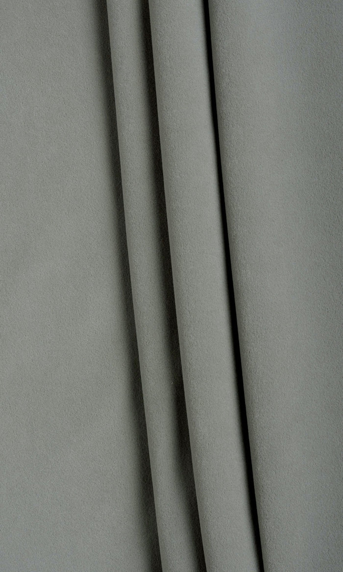 Velvet Fabric Material By the Metre (Gray)
