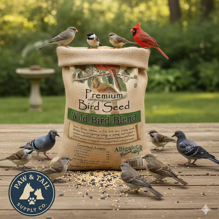 Alligator Premium Wild Bird Seed Blend 5 lb No Corn Natural Year-Round Feed