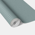 Plain/ Textured Houndstooth Traditional Wallpaper (Soft Blue)