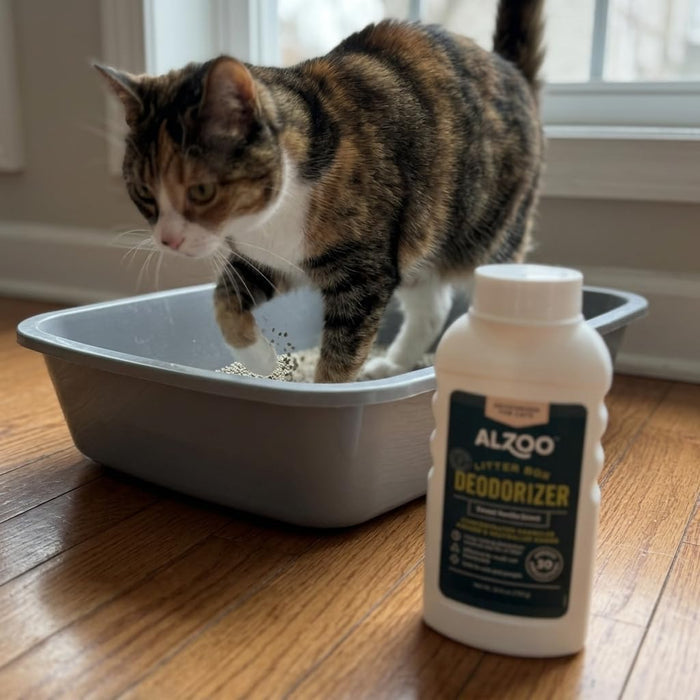 Alzoo Cat Litter Deodorizer Fragrant Sweet Vanilla Granules 26.6 oz.
