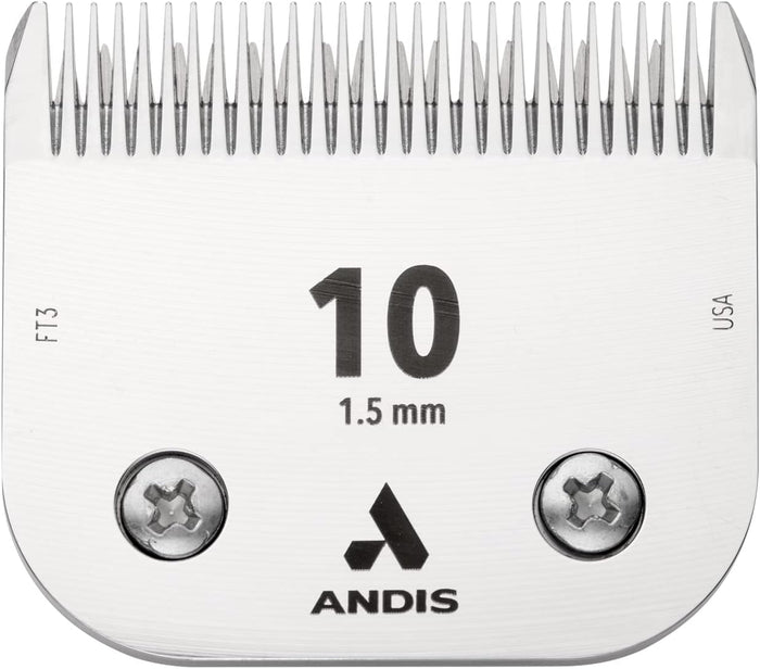 Andis Ceramic Edge Size 10 Pet Clipper Blade Runs Cooler Fits AG AGC BDC Series