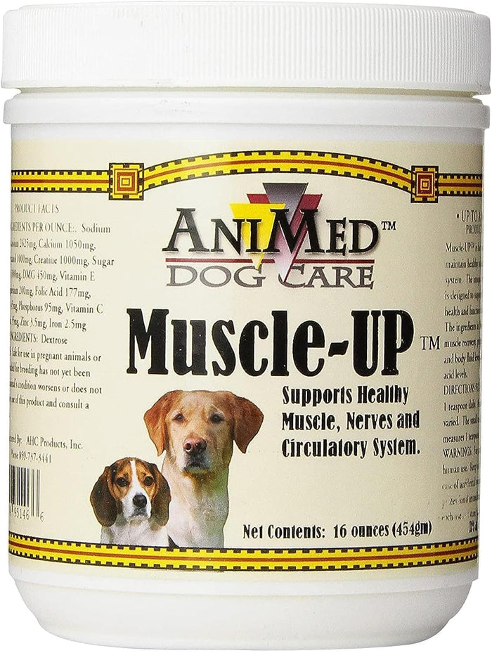 AniMed Muscle Up Powder for Dogs Muscle Recovery & Electrolyte Support 16 oz.