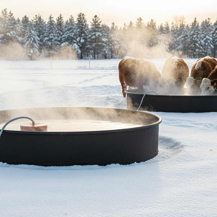 API Floating De-Icer 1000W Stock Tank Heater 70–100 Gal Stainless Steel Element