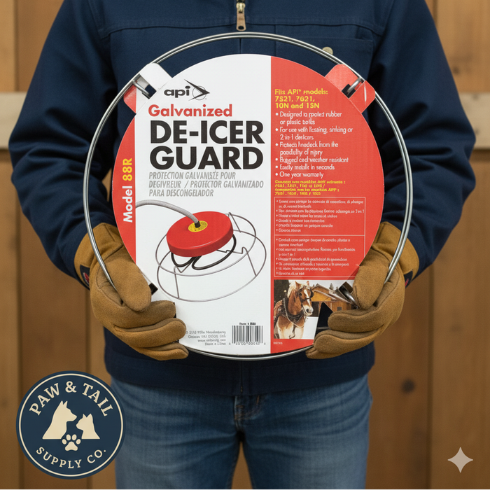 API Galvanized De-Icer Guard Protects Plastic Tanks Livestock Fits API Models