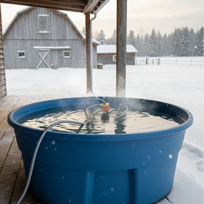 API Galvanized De-Icer Guard Protects Plastic Tanks Livestock Fits API Models