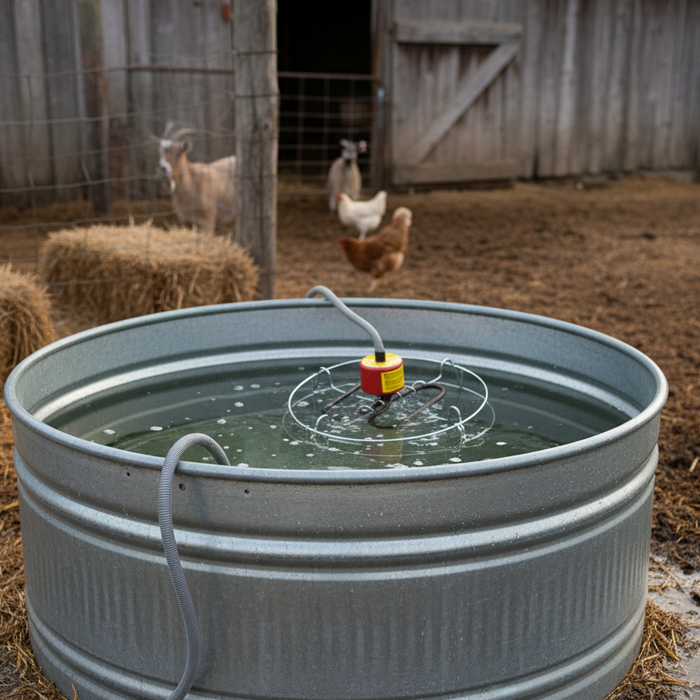API Galvanized De-Icer Guard Protects Plastic Tanks Livestock Fits API Models