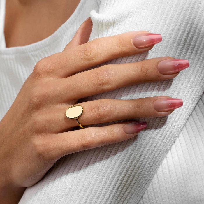 Apple Cider Press-On Nails | Cream to Amber Gradient, Glossy & Reusable
