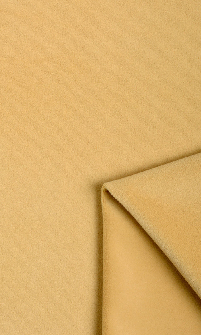 Velvet Curtains for Living, Bedroom, Kitchen, Bathroom (Pale Yellow)