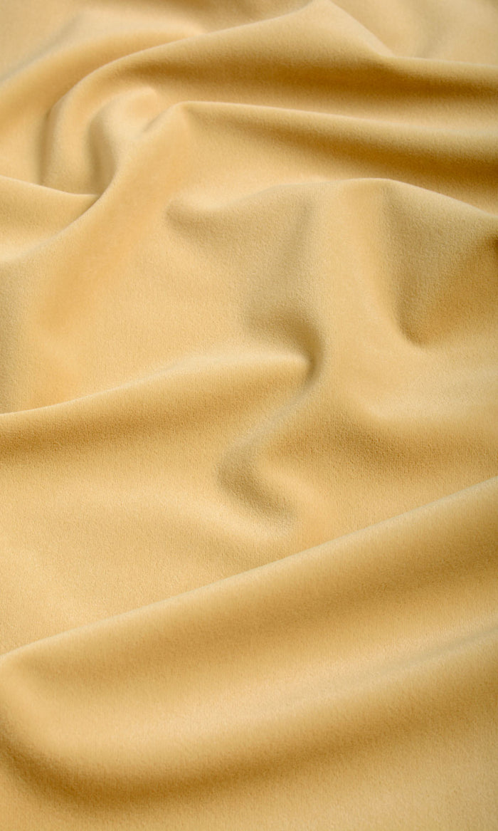 Velvet Any Size Style Curtains (Pale Yellow)