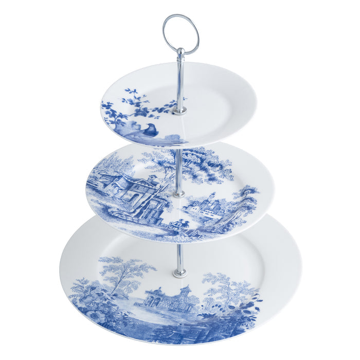 Aynsley Archive Blue Three Tier Cakestand