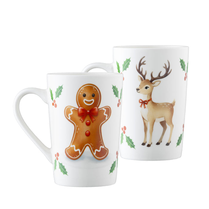 Aynsley Characters Latte Mugs Pair