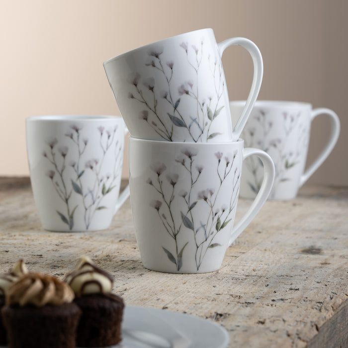 Aynsley Cotton Blossom Set of 4 Mugs
