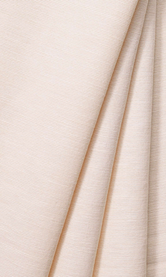 Cotton Window Treatments Fabric By the Metre (White/ Ivory)