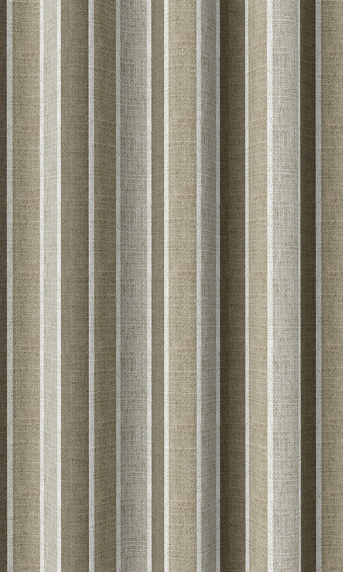 Striped Drapes (Beige/ Brown/ Grey)