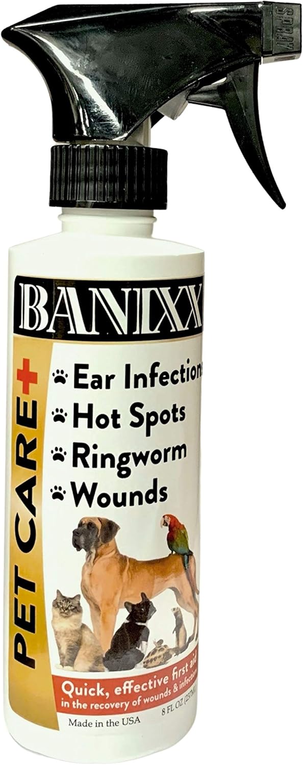 Banixx Pet Care Spray 8 oz – Skin & Coat Care Solution – USA Made