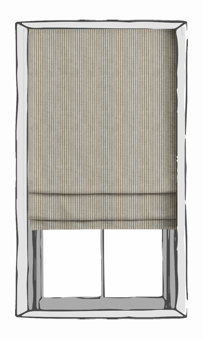 Striped Print Curtains (Brown/ Beige) Extra Long Short Wide