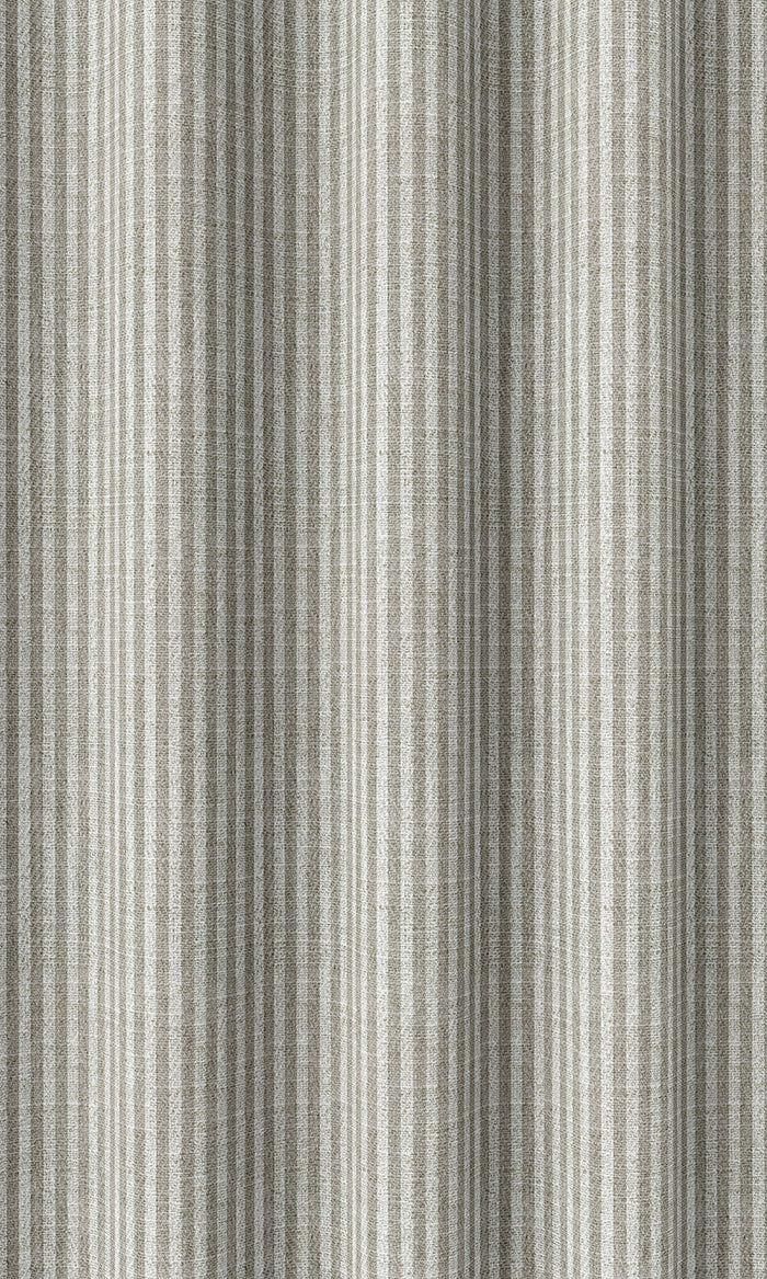 Modern Striped Drapes (Grey/ White)