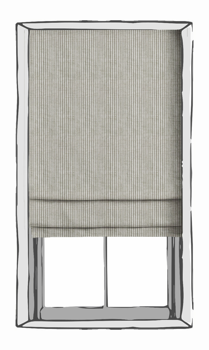 Modern Striped Drapes (Grey/ White) Extra Long Short Wide