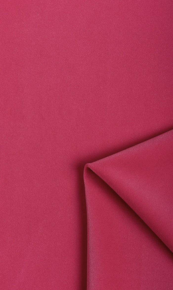 Velvet Curtain Panels for Living, Bedroom, Kitchen, Bathroom (Hot Pink)