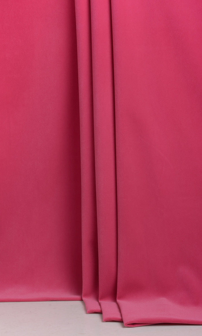 Velvet Curtains / Drapes / Window Drapery Panels (Hot Pink)
