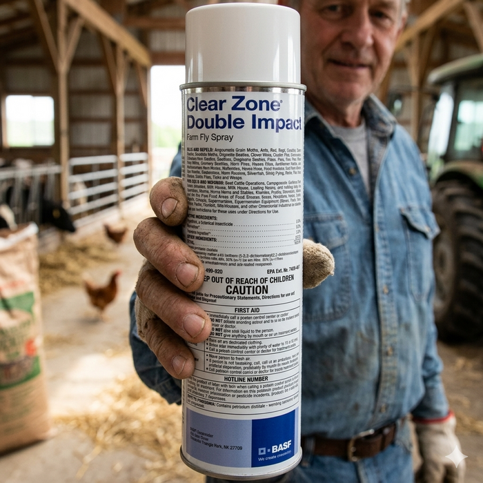 BASF Clear Zone Double Impact Farm Fly Spray 14 oz.