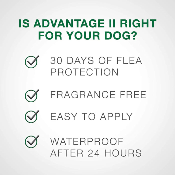 Bayer Advantage II Flea Treatment Small Dogs 11-20 lbs. 4PCK Bayer