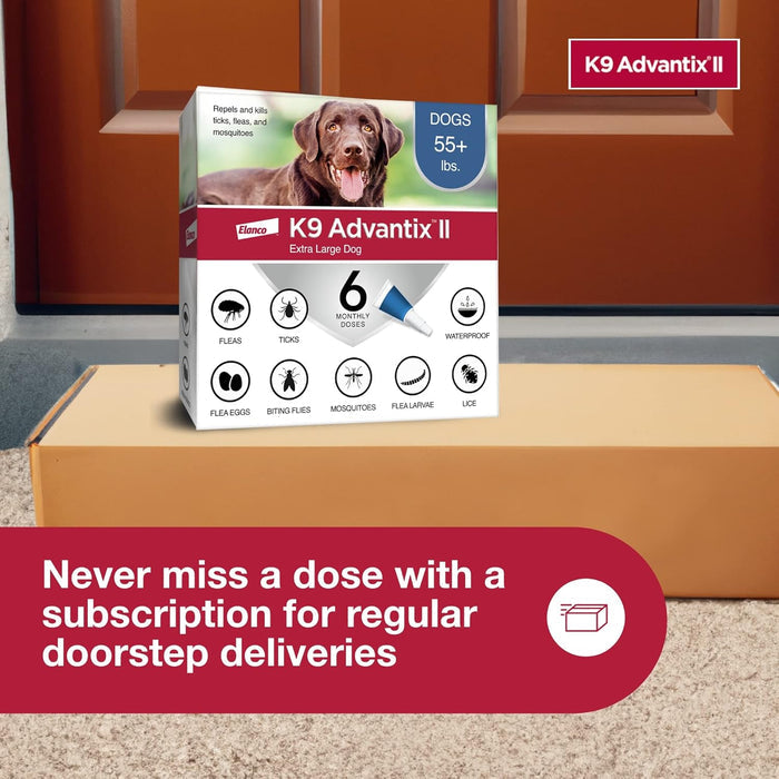 Bayer K9 Advantix II Flea Treatment for XL Dogs 2 Month Supply