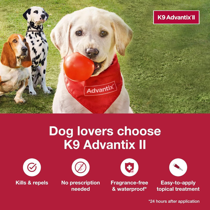 Bayer K9 Advantix II Flea Treatment for XL Dogs 2 Month Supply
