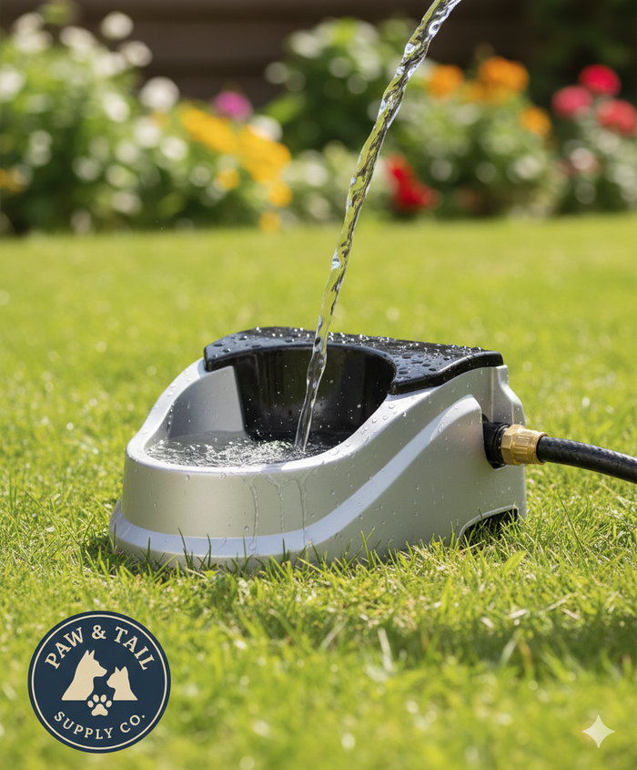 Bear Bear Pet Aqua Buddy Automatic Float Waterer 2 Qt Silver Black Outdoor