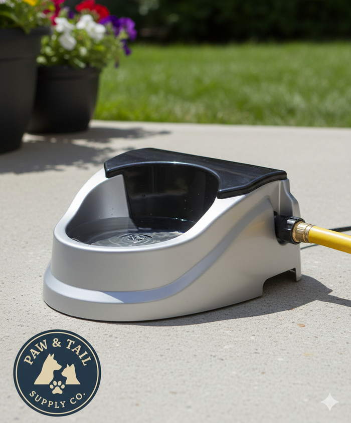 Bear Bear Pet Aqua Buddy Automatic Float Waterer 2 Qt Silver Black Outdoor