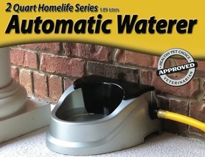 Bear Bear Pet Aqua Buddy Automatic Float Waterer 2 Qt Silver Black Outdoor