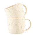 Belleek Classic Hydrangea Set of Two Mugs