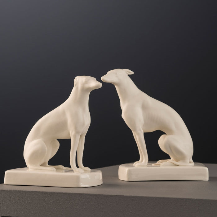 Belleek-Classic-Masterpiece-Collection---Female-Greyhound-Sitting